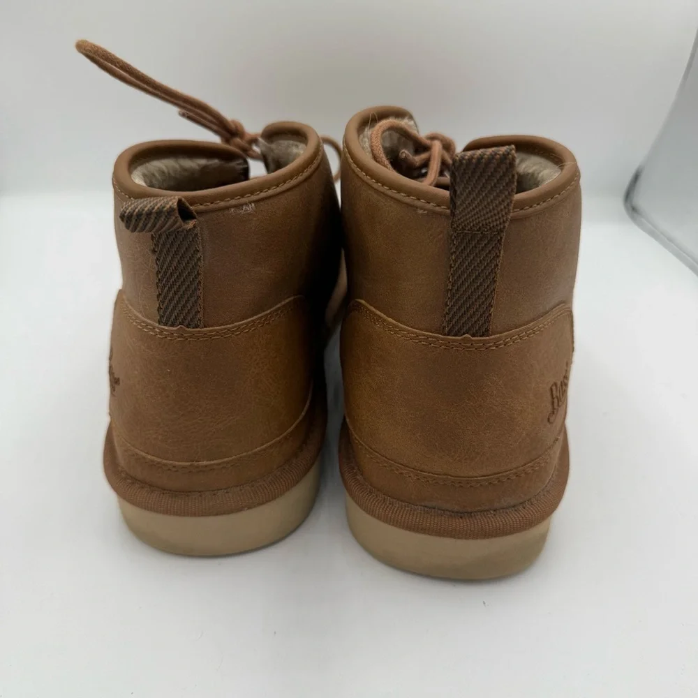 Mens G.H. Bass & Co. Newland WX Sherpa Lined Faux Suede Ankle Boots Size 10